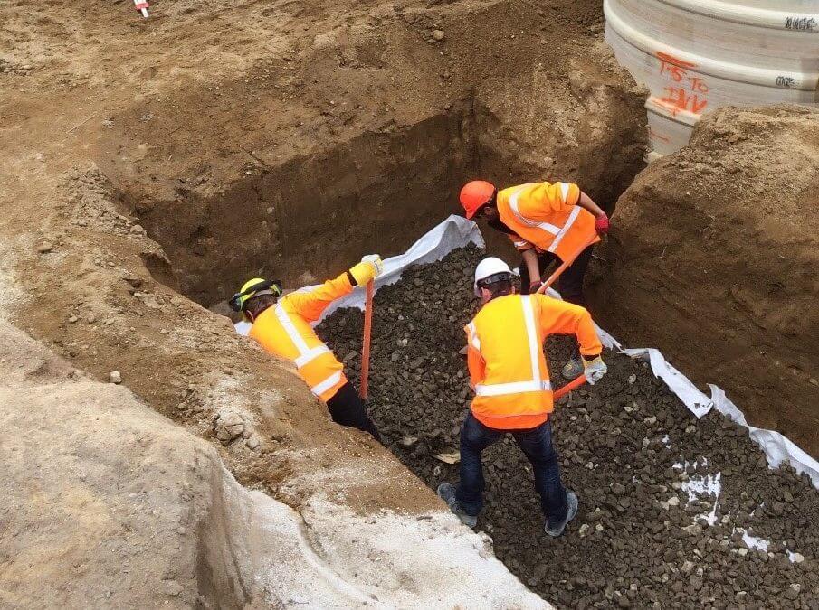 Our Infrastructure students are digging in!
